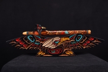 Ironwood (desert) Native American Flute, Minor, Mid A-4, #F44K (2)